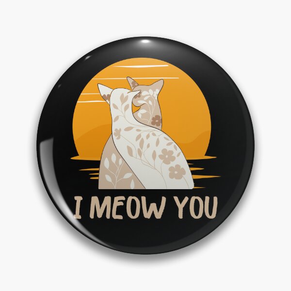 Item preview, I meow you cat lover valentine retrosunset designed and sold by Quartztree Shirts.