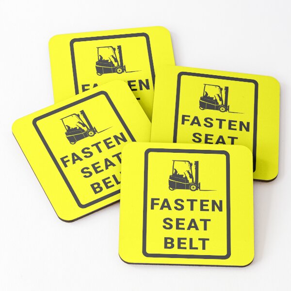 Item preview, Fasten seat belt. Forklift safety. designed and sold by safetyguide.
