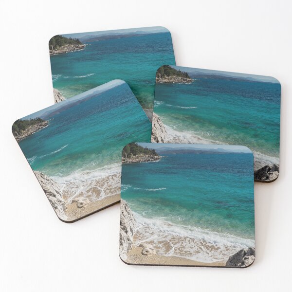 Item preview, Nissaki Beach Corfu Greece Art Print and Textile Apparel Design designed and sold by nickbrayimages.