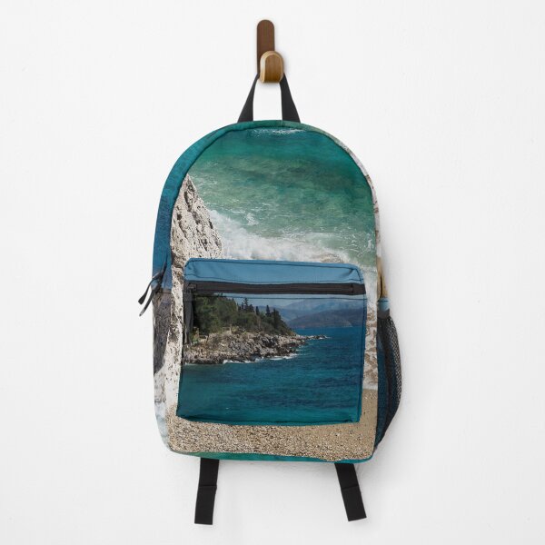 Item preview, Nissaki Beach Corfu Greece Art Print and Textile Apparel Design designed and sold by nickbrayimages.