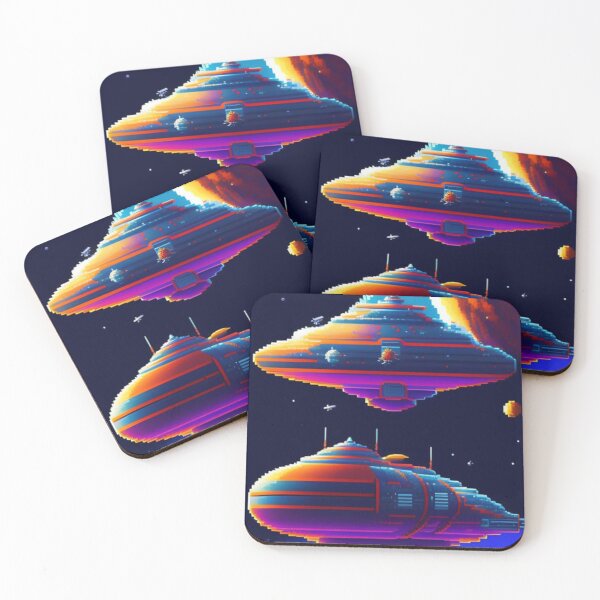 Item preview, Pixel NFT art spaceship Blockchain  designed and sold by CyberArtsy.
