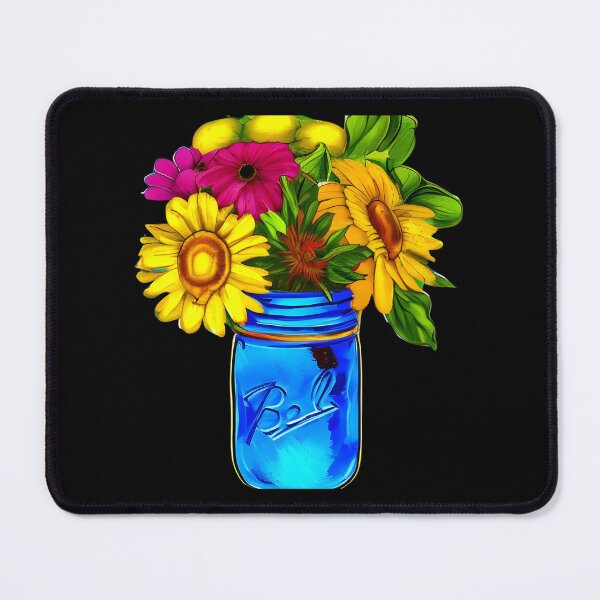 Item preview, Flowers in Mason Jar artwork designed and sold by gramizzia.