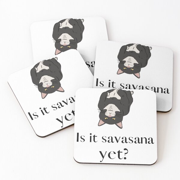 Item preview, Is it savasana yet? Cat yoga designed and sold by YummyPatterns.