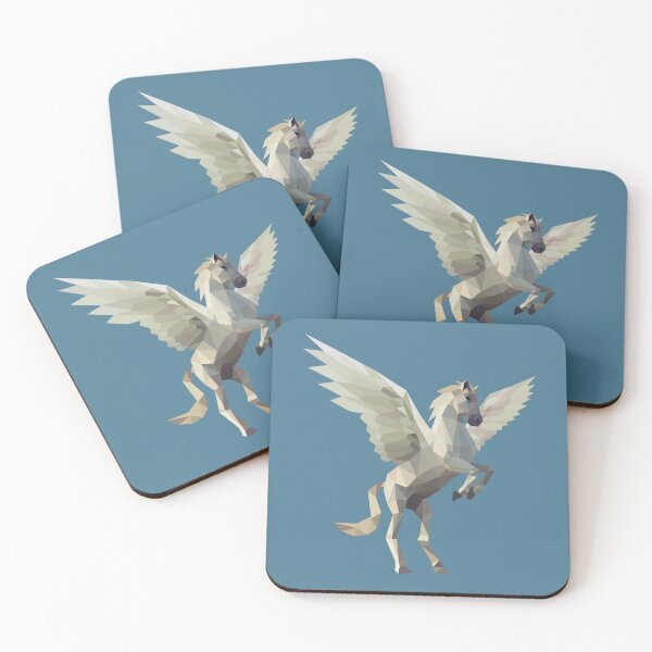 Item preview, Geometric Pegasus in White designed and sold by shaldesign.