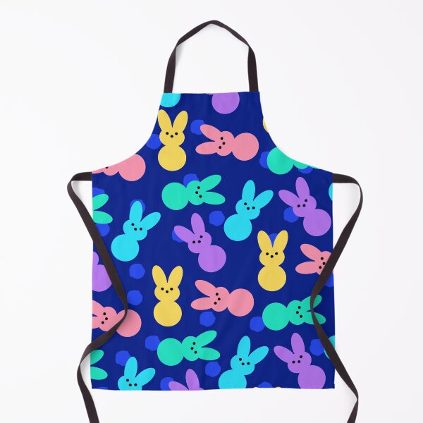 Item preview, Easter Bunny Peeps Print on Cobalt Blue designed and sold by PinHookPrincess.