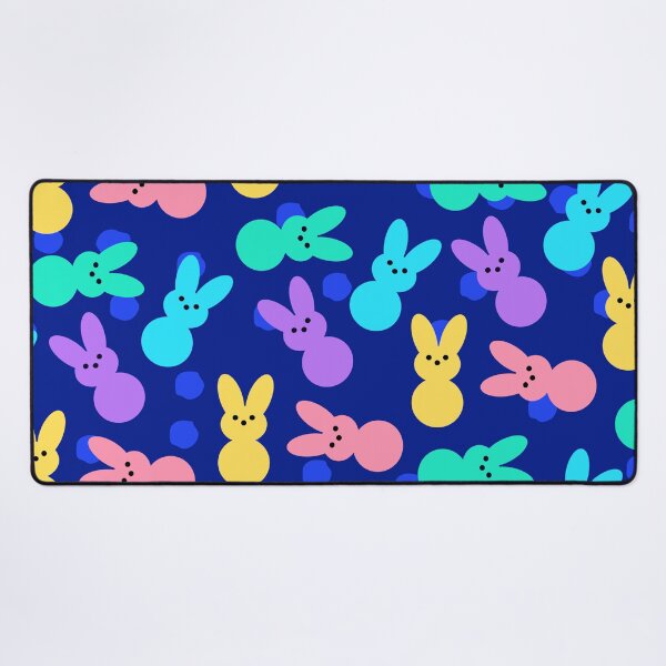 Item preview, Easter Bunny Peeps Print on Cobalt Blue designed and sold by PinHookPrincess.