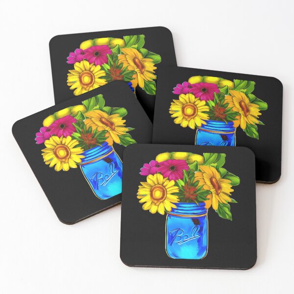 Item preview, Flowers in Mason Jar artwork designed and sold by gramizzia.