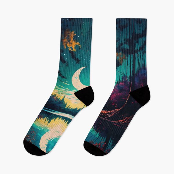 Item preview, Vibrant Moon Lake Display designed and sold by TheArtfulAllie.