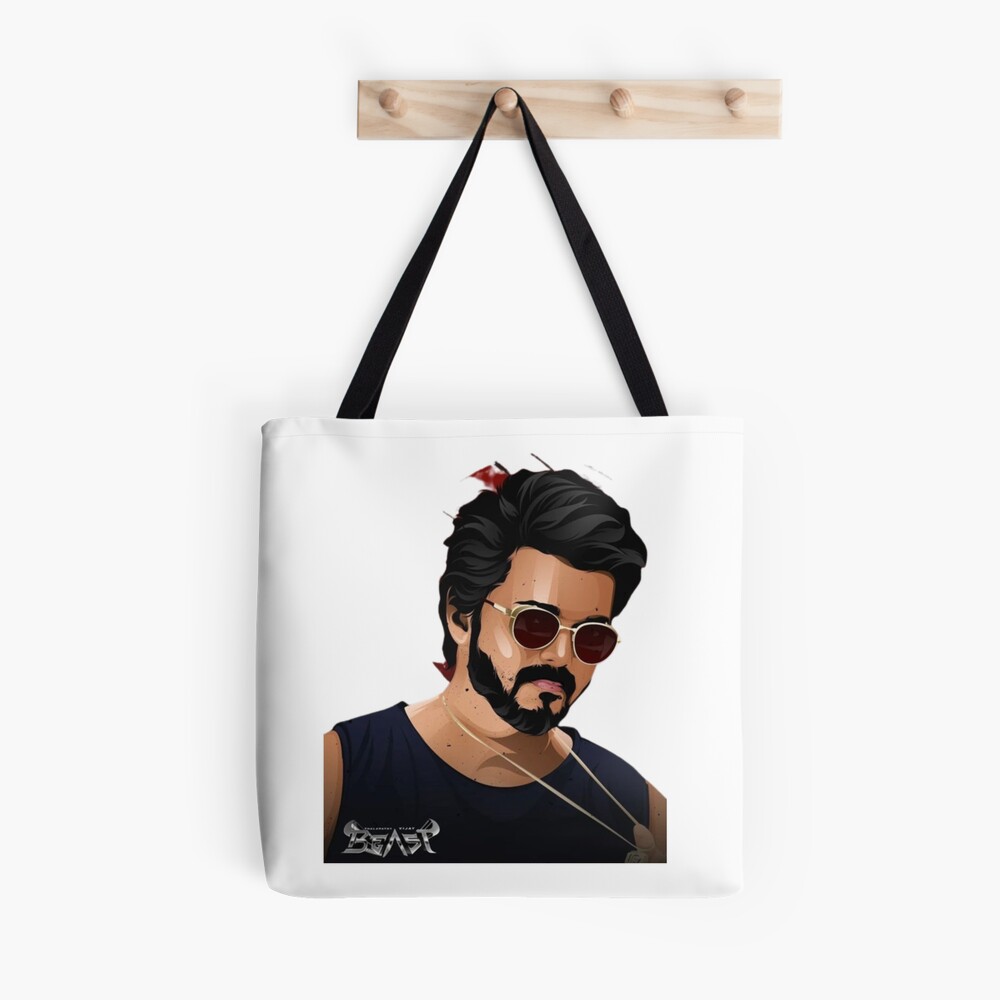 Vijay DK - White Tote Bag - Frankly Wearing