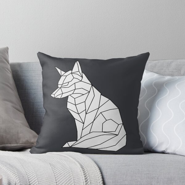 Item preview, Polygon Fox Outline in White designed and sold by shaldesign.