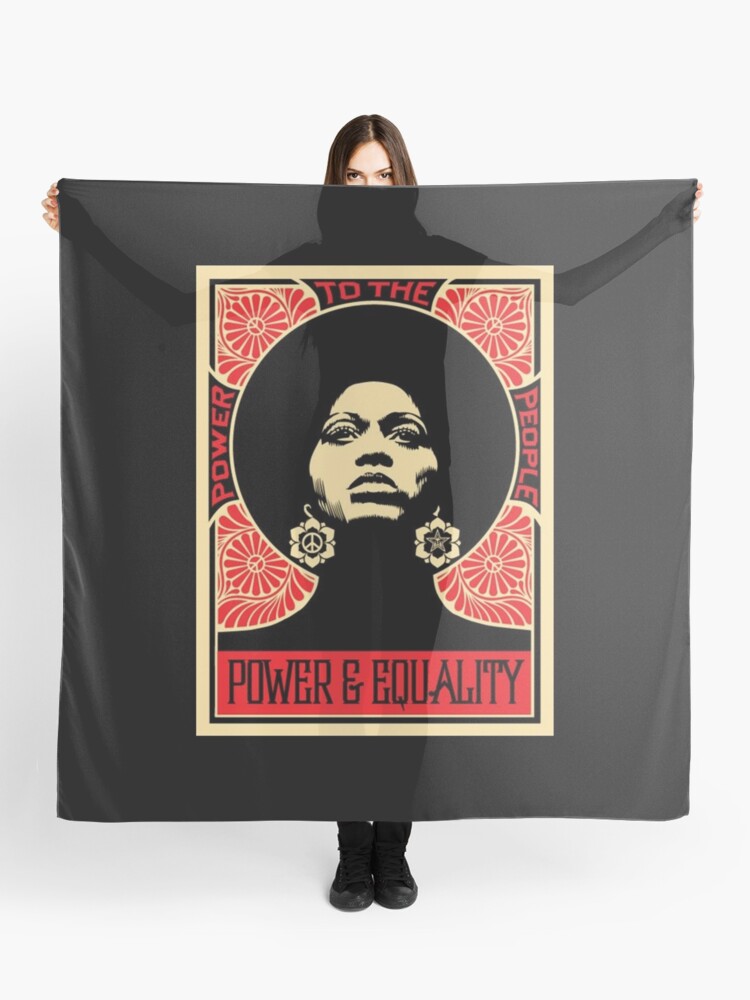 Angela Davis, Power to the People Poster 1971 | Scarf