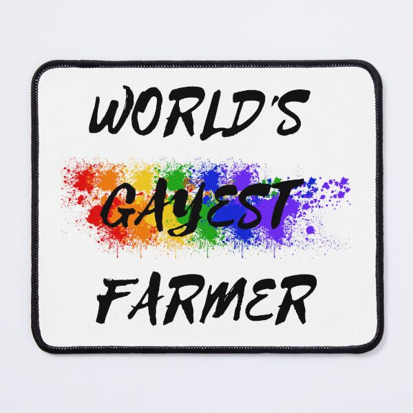 Item preview, World's Gayest Farmer designed and sold by LuckyKermit.
