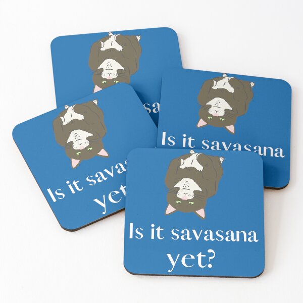 Item preview, Is it savasana yet? Cat yoga designed and sold by YummyPatterns.