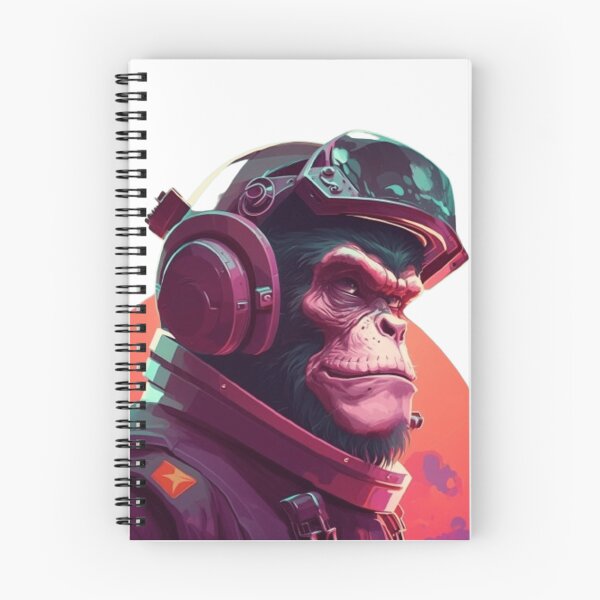 Item preview, Retro Futuristic Space Chimp designed and sold by AdvancedApe.