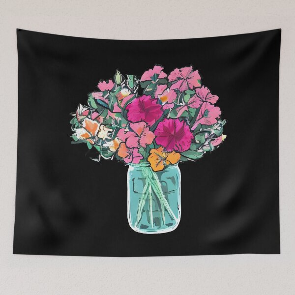 Item preview, Flowers in Mason Jar artwork designed and sold by gramizzia.