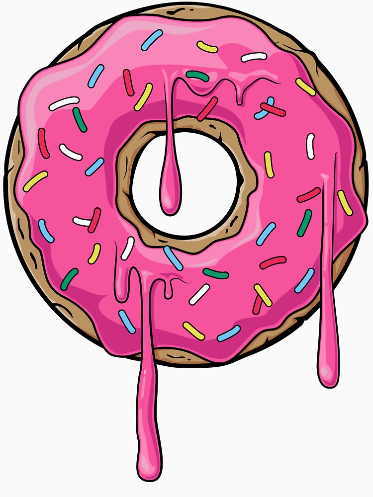 Cartoon Donut Dripping