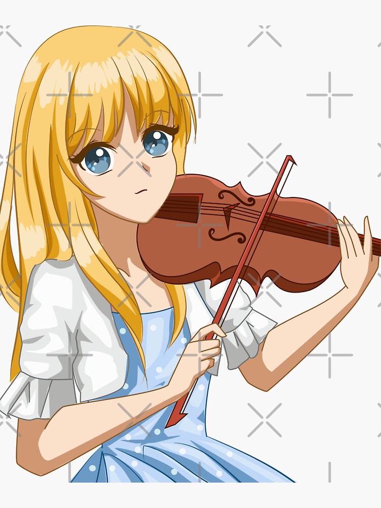 Wallpaper beautiful, violin play, anime girl, original desktop wallpaper,  hd image, picture, background, 049948 | wallpapersmug