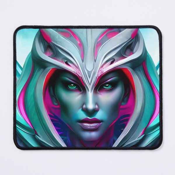 Item preview, Warrior woman Goddess, Blue face concept art designed and sold by MarcusPetrus.