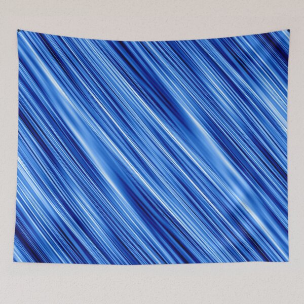 Item preview, Electric Blue Lines Abstract Pattern designed and sold by Bruiserstang.