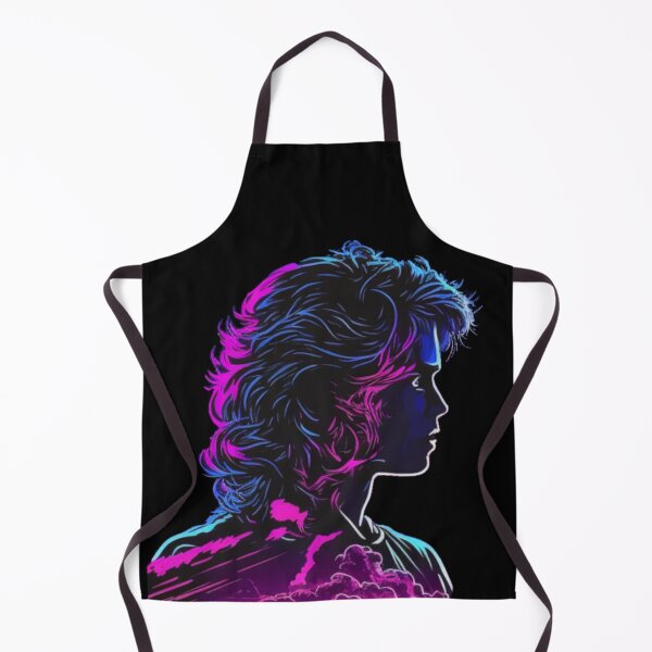 Item preview, Synthwave cyberpunk woman with curly hair head sticker designed and sold by SJG-digital.