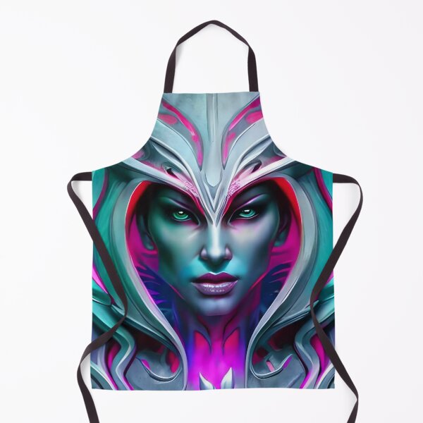 Item preview, Warrior woman Goddess, Blue face concept art designed and sold by MarcusPetrus.
