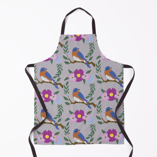 Item preview, Floral Eastern Bluebird designed and sold by emmalemonwtrmln.