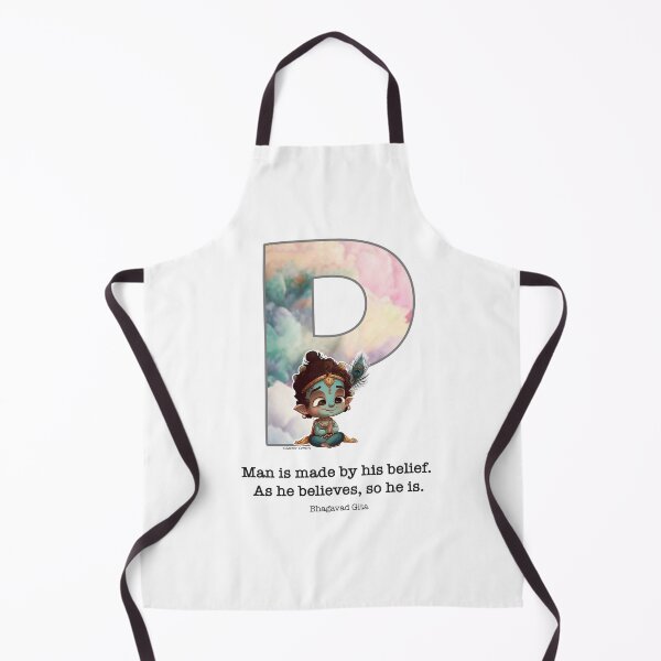 Item preview, Letter P Lord Shri Krishna Quote designed and sold by SattvaCentric.
