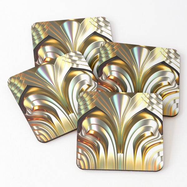 Item preview, GOLD GOLD - Art Deco - PATTERN designed and sold by CleverCulture.