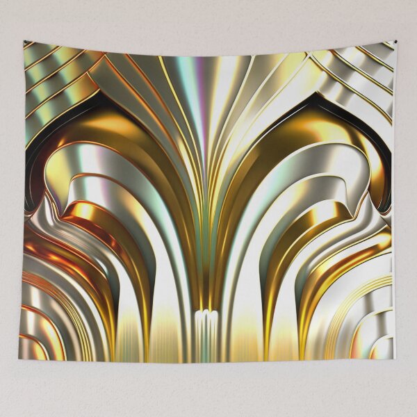 Item preview, GOLD GOLD - Art Deco - PATTERN designed and sold by CleverCulture.