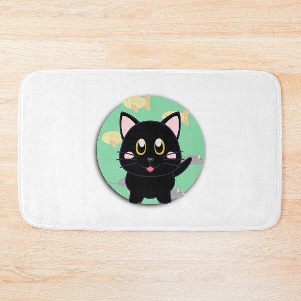 Item preview, Cute black cat designed and sold by WonderLang.
