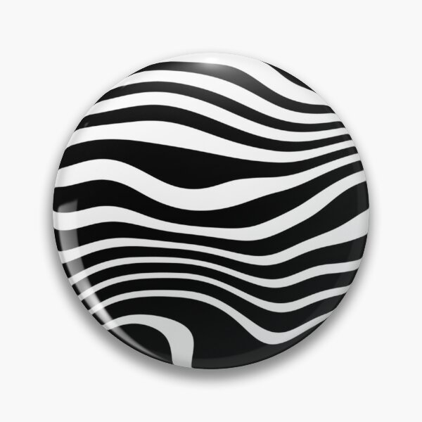 Item preview, Zebra Stripes Graphic Design Wavy Black & White Digital Art designed and sold by Pirate Foto.