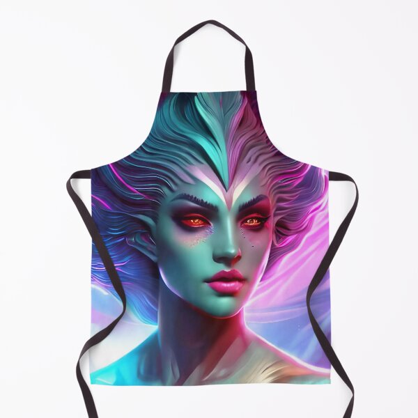 Item preview, Warrior woman Goddess, Blue face concept art designed and sold by MarcusPetrus.