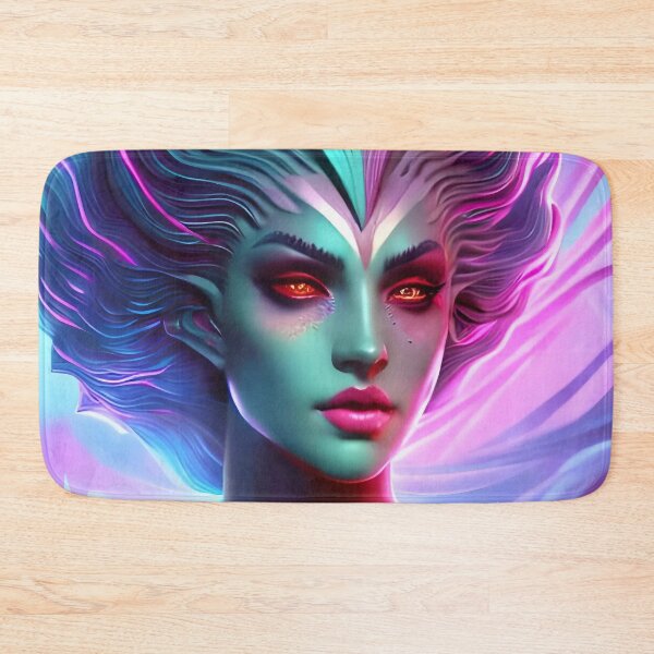 Item preview, Warrior woman Goddess, Blue face concept art designed and sold by MarcusPetrus.
