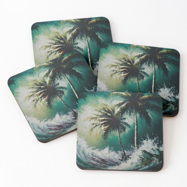 Item preview, Vibrant Stormy Beach Display designed and sold by TheArtfulAllie.