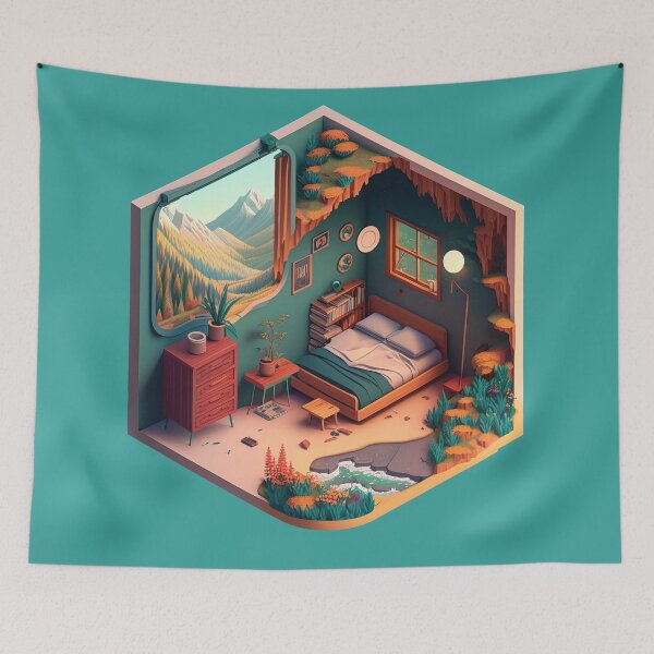 Item preview, Mountain View designed and sold by ReverieBoutique.