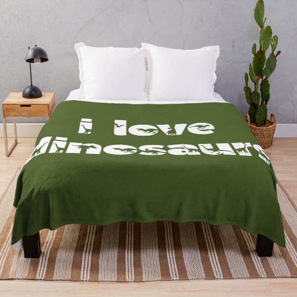 Item preview, I Love Dinosaurs Green Typography Text designed and sold by sweetbelle.