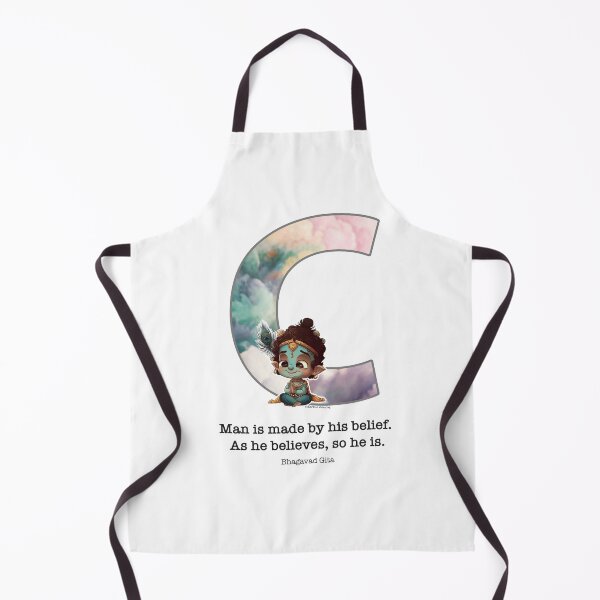 Item preview, Letter C Lord Shri Krishna Quote designed and sold by SattvaCentric.