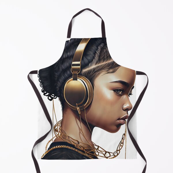 Item preview, Beautiful Girl With Headphones designed and sold by PosterManiaRo.