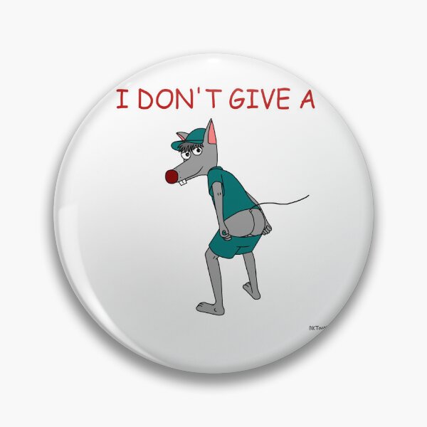 Item preview, Don't Give A Rat's Ass designed and sold by BKToonsShop.