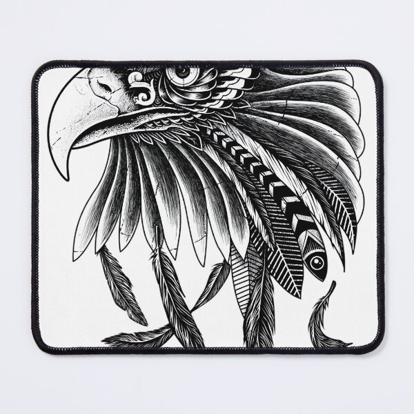 Item preview, Impressive Hand Drawn Stylized Golden Eagle Portrait   designed and sold by wlochtofantl.