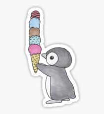 Ice Cream Penguin Sticker
