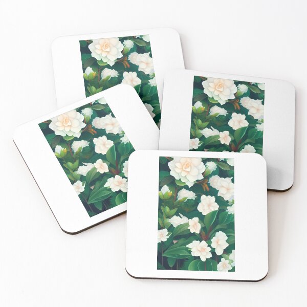 Item preview, Gardenia flower artwork designed and sold by GroovyDino.
