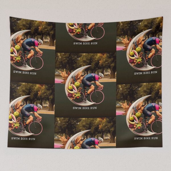 Item preview, Health is Wealth Triathlon digital art on black fitness lifestyle designed and sold by Triathlongram.