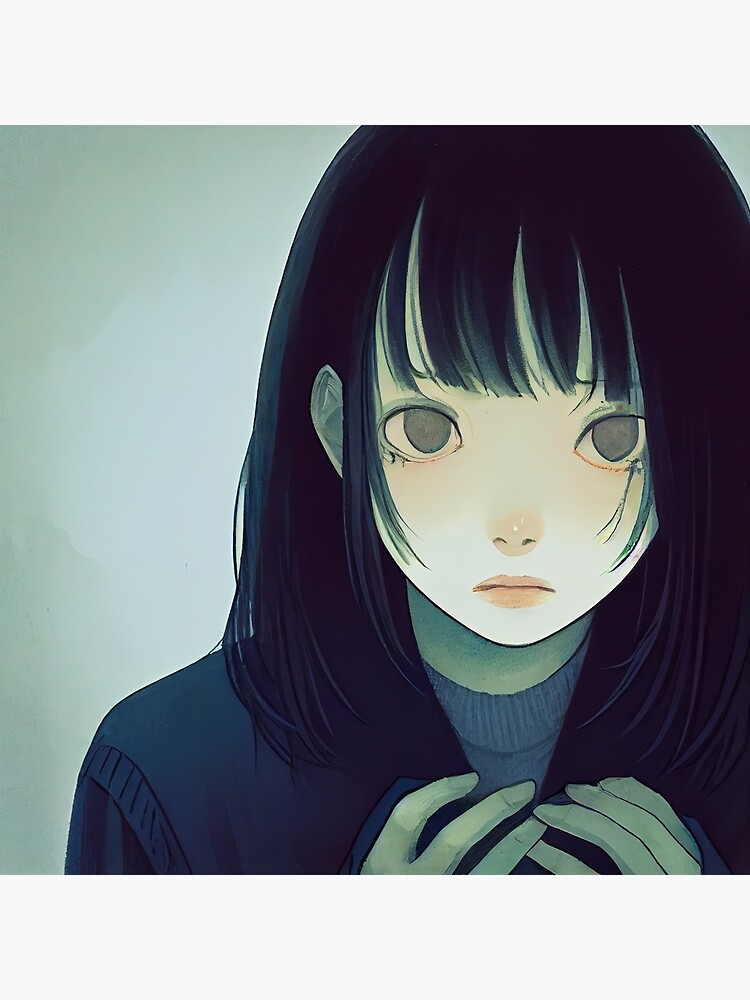 Help Me - Sad Anime Girl | Art Board Print