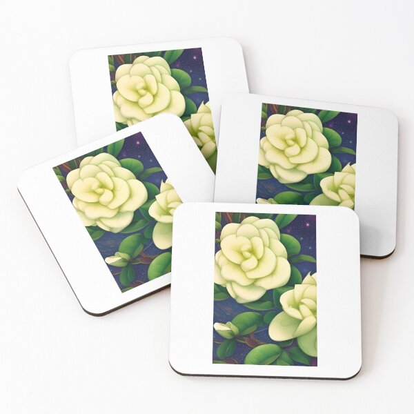 Item preview, Gardenia flower artwork designed and sold by GroovyDino.