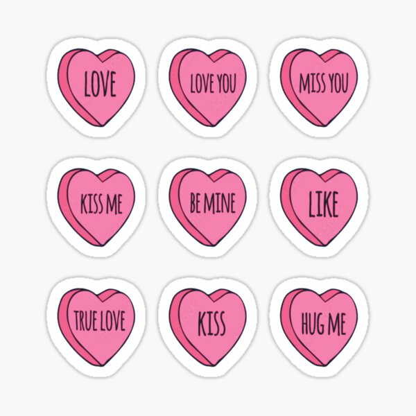 Multiple Hearts Stickers for Sale