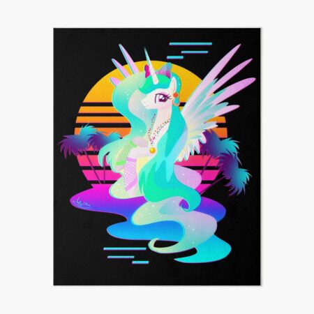 Item preview, Synthwave Princess Celestia designed and sold by Ilona Iske.