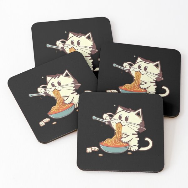 Item preview, Cat eating spaghetti  designed and sold by Taous ⭐⭐⭐⭐⭐.