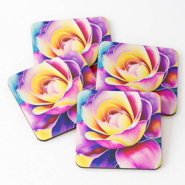 Item preview, Blushing Beauty: Pink and Yellow Rose Full Bloom  designed and sold by Athena Milonas.