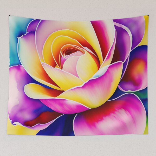 Item preview, Blushing Beauty: Pink and Yellow Rose Full Bloom  designed and sold by Athena Milonas.